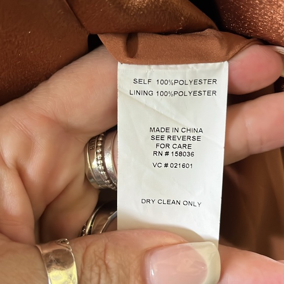 Birdy Grey Jay Dress
Shiny Satin Rust - Picture 3 of 15